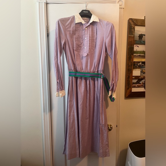 Dresses & Skirts - Vintage cotton shirt dress in lilac